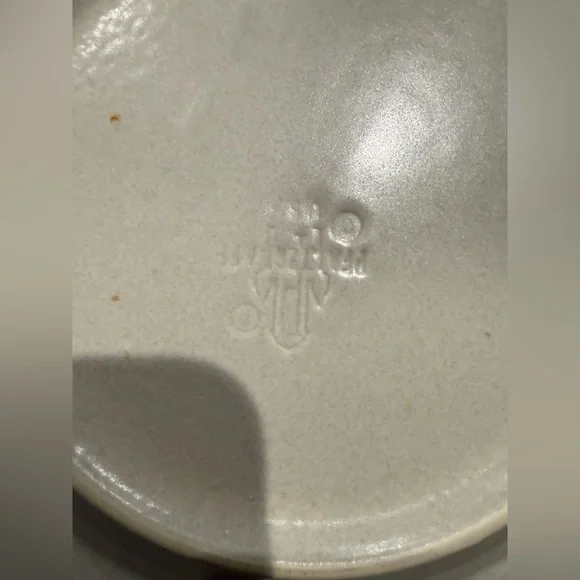 Two Pfaltzgraff Stoneware Cream Blue Floral sml plates vintage 2 pair available - Picture 5 of 6